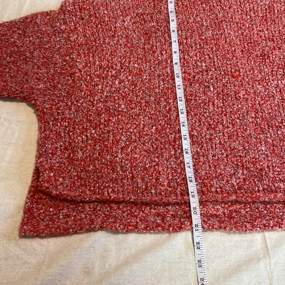 Free People BFF Sweater with Cowl Neck - Scarlet Flame - Picture 9 of 12